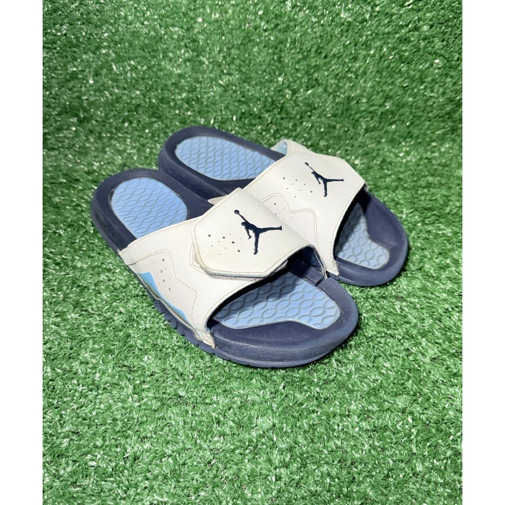 JORDAN Hydro Retro UNC‎ Sandals VII 7 Kids Size 5Y GS Youth Beach Comfort Slides